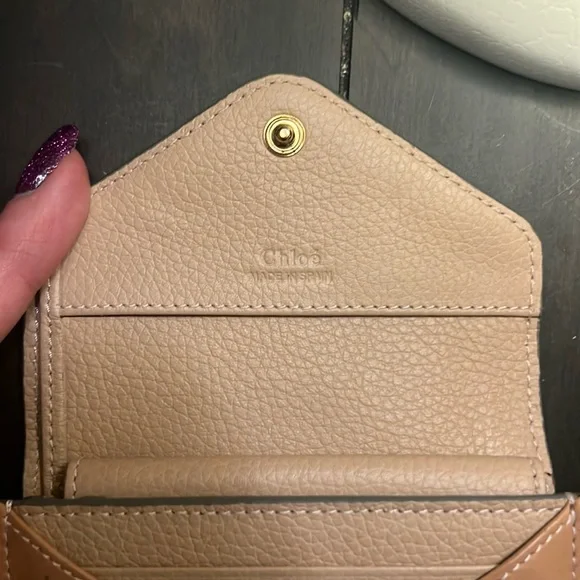 Chloe patchwork leather trifold wallet - Picture 6 of 10